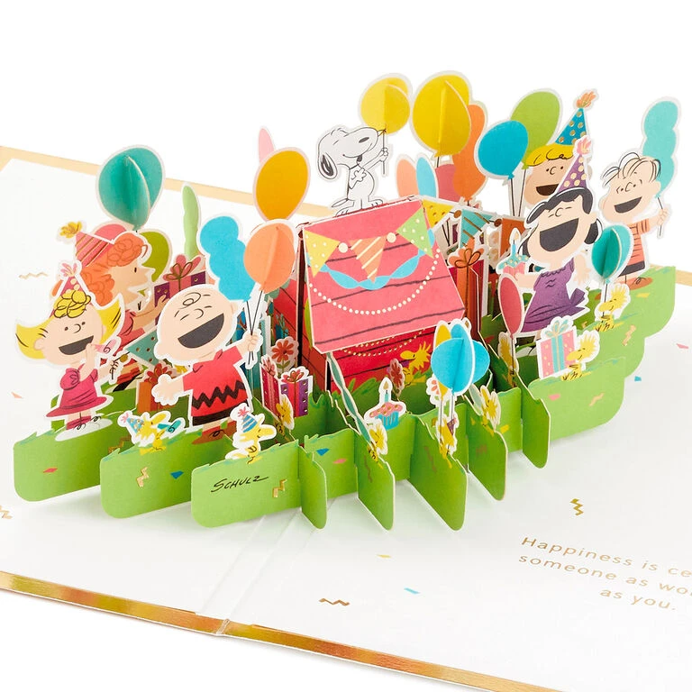 Hallmark Peanuts® Gang Celebrating You 3D Pop-Up Birthday Card 3 Hallmark Peanuts® Gang Celebrating You 3D Pop-Up Birthday Card