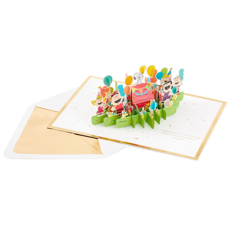 Hallmark Peanuts® Gang Celebrating You 3D Pop-Up Birthday Card 4 Hallmark Peanuts® Gang Celebrating You 3D Pop-Up Birthday Card - Image 2