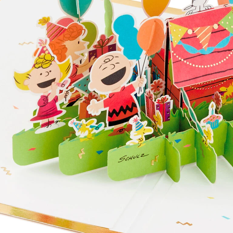 Hallmark Peanuts® Gang Celebrating You 3D Pop-Up Birthday Card 6 Hallmark Peanuts® Gang Celebrating You 3D Pop-Up Birthday Card - Image 4