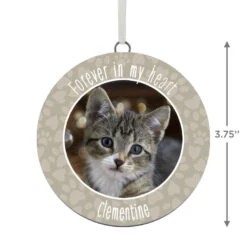 Hallmark Pet Memorial Personalized Text And Photo Ceramic Ornament -Hallmark Sales Store Pet Memorial Personalized Round Ceramic Ornament 1999QHE1711B32 03