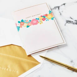 Hallmark Every Good Thing Floral Cake 3D Pop-Up Birthday Card -Hallmark Sales Store Pink Cake and Flowers 3D PopUp Birthday Card for Her 1299LAD2886 05