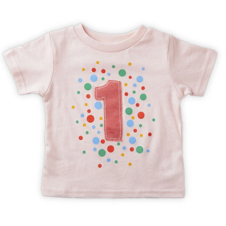 Hallmark Pink First Birthday T-Shirt, 12 Months 3 Hallmark Pink First Birthday T-Shirt, 12 Months