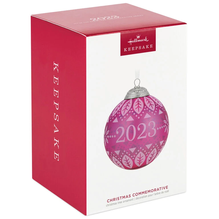 Hallmark Christmas Commemorative 2023 Glass Ball Ornament 6 Hallmark Christmas Commemorative 2023 Glass Ball Ornament - Image 4