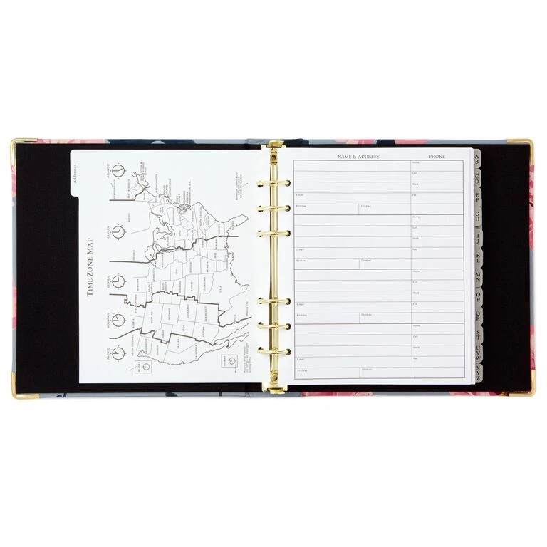 Hallmark Pink Peonies On Gray Address Book 5 Hallmark Pink Peonies On Gray Address Book - Image 3