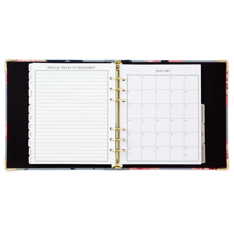 Hallmark Pink Peonies On Gray Address Book 6 Hallmark Pink Peonies On Gray Address Book - Image 4