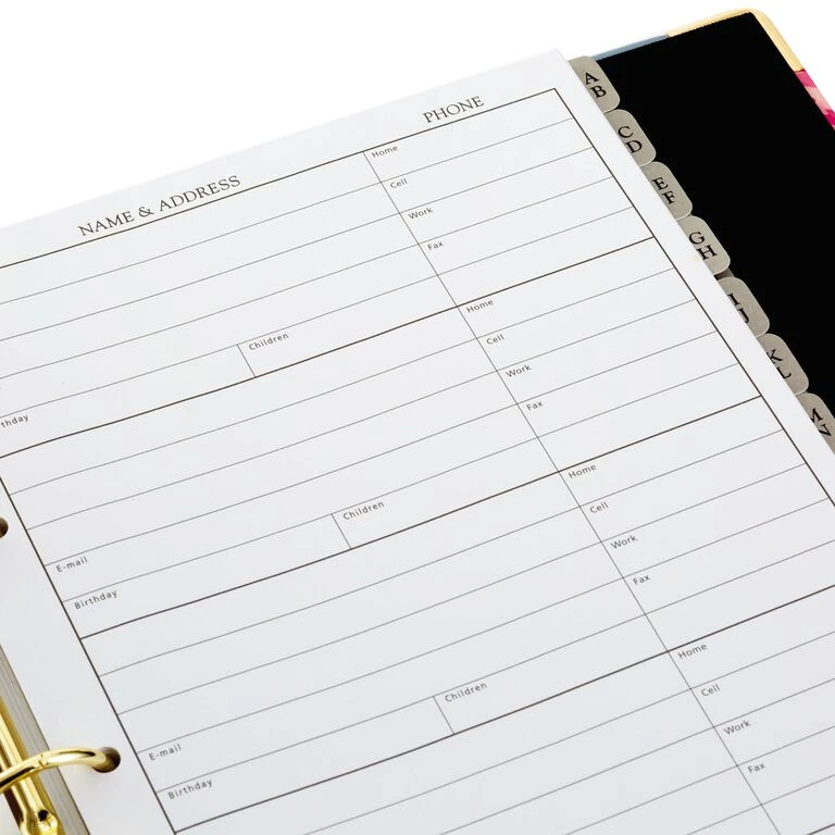 Hallmark Pink Peonies On Gray Address Book 9 Hallmark Pink Peonies On Gray Address Book - Image 7