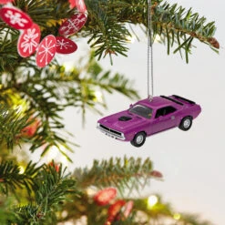 Hallmark Mini Lil' Classic Cars 1970 Plymouth Hemi® 'Cuda 2023 Metal Ornament, 0.58" -Hallmark Sales Store Plymouth Hemi Cuda Car Keepsake Ornament 1299QXM9157 02