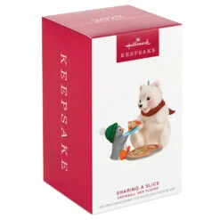 Hallmark Snowball And Tuxedo Sharing A Slice Ornament -Hallmark Sales Store Polar Bear and Penguin Keepsake Ornament 1799QXR8049 04