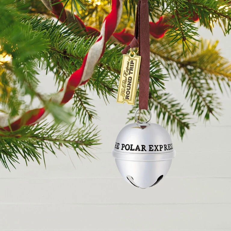 Hallmark The Polar Express™ Santa's Sleigh Bell 2023 Metal Ornament 4 Hallmark The Polar Express™ Santa's Sleigh Bell 2023 Metal Ornament - Image 2