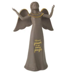 Hallmark Mahogany Power In Prayer Black Angel Figurine, 8.5"