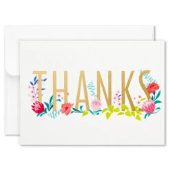 Hallmark Pretty Floral Assorted Blank Thank-You Notes, Box Of 24 14 Hallmark Pretty Floral Assorted Blank Thank-You Notes, Box Of 24 -Hallmark Sales Store Pretty Floral Assorted Blank ThankYou Notes in Box 1499TYN2424 03