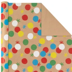 Hallmark Primary Birthday 3-Pack Kraft Wrapping Paper, 105 Sq. Ft. Total 11 Hallmark Primary Birthday 3-Pack Kraft Wrapping Paper, 105 Sq. Ft. Total -Hallmark Sales Store Primary Birthday 3Pack Kraft Wrapping Paper 5EWR6409 04