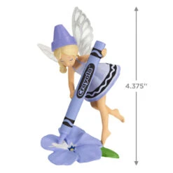 Hallmark Crayola® Periwinkle Fairy Ornament -Hallmark Sales Store Purple Fairy With Crayola Crayon Keepsake Ornament 1899QXI7337 03