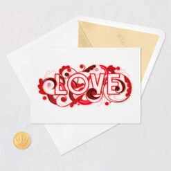Hallmark With All My Heart Quilled Paper Handmade Love Card 14 Hallmark With All My Heart Quilled Paper Handmade Love Card -Hallmark Sales Store Red Letters Quilled Paper Handmade Romantic Love Card 1299LAD2811 05