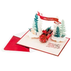 Hallmark Joy To You 3D Pop-Up Christmas Card 13 Hallmark Joy To You 3D Pop-Up Christmas Card -Hallmark Sales Store Red Truck 3D PopUp Christmas Card 1299IXC7122 02
