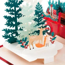 Hallmark Joy To You 3D Pop-Up Christmas Card 15 Hallmark Joy To You 3D Pop-Up Christmas Card -Hallmark Sales Store Red Truck 3D PopUp Christmas Card 1299IXC7122 04