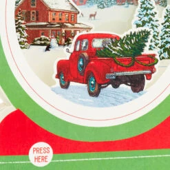 Hallmark Red Truck Snow Globe Musical 3D Pop-Up Christmas Card With Motion 15 Hallmark Red Truck Snow Globe Musical 3D Pop-Up Christmas Card With Motion -Hallmark Sales Store Red Truck Snowglobe 3D PopUp Music Motion Christmas Card 1299XOD9992 05