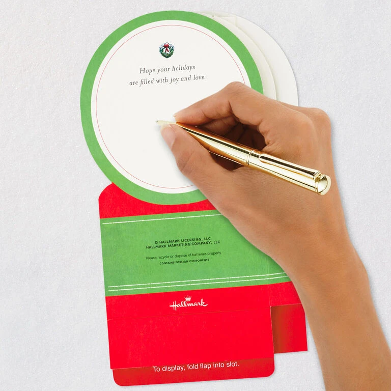 Hallmark Red Truck Snow Globe Musical 3D Pop-Up Christmas Card With Motion 9 Hallmark Red Truck Snow Globe Musical 3D Pop-Up Christmas Card With Motion - Image 7