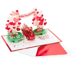 Hallmark Special Delivery 3D Pop-Up Valentine's Day Card 14 Hallmark Special Delivery 3D Pop-Up Valentine's Day Card -Hallmark Sales Store Red Truck With Flowers 3D PopUp Valentines Day Card 1299IAV6066 03