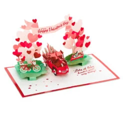 Hallmark Special Delivery 3D Pop-Up Valentine's Day Card 15 Hallmark Special Delivery 3D Pop-Up Valentine's Day Card -Hallmark Sales Store Red Truck With Flowers 3D PopUp Valentines Day Card 1299IAV6066 04