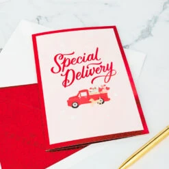 Hallmark Special Delivery 3D Pop-Up Valentine's Day Card 18 Hallmark Special Delivery 3D Pop-Up Valentine's Day Card -Hallmark Sales Store Red Truck With Flowers 3D PopUp Valentines Day Card 1299IAV6066 07