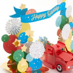Hallmark Celebrating You Red Truck And Banner 3D Pop-Up Birthday Card 15 Hallmark Celebrating You Red Truck And Banner 3D Pop-Up Birthday Card -Hallmark Sales Store Red Truck and Banner 3D PopUp Birthday Card 1299LAD2896 04