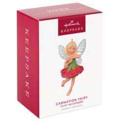 Hallmark Fairy Messengers Carnation Fairy Ornament 11 Hallmark Fairy Messengers Carnation Fairy Ornament -Hallmark Sales Store Red and Green Fairy Keepsake Ornament 1499QXR8007 04