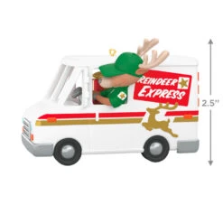 Hallmark Grandma Got Run Over By A Reindeer Musical Ornament 11 Hallmark Grandma Got Run Over By A Reindeer Musical Ornament -Hallmark Sales Store Reindeer Express Delivery Truck Keepsake Ornament 2199QGO2639 03