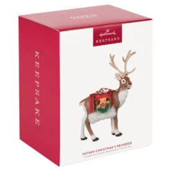 Hallmark Father Christmas's Reindeer Ornament 11 Hallmark Father Christmas's Reindeer Ornament -Hallmark Sales Store Reindeer With Toy Sack Keepsake Ornament 2199QXE3287 04