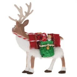 Hallmark Father Christmas's Reindeer Ornament 13 Hallmark Father Christmas's Reindeer Ornament -Hallmark Sales Store Reindeer With Toy Sack Keepsake Ornament 2199QXE3287 06