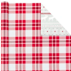 Hallmark Rustic Winter 3-Pack Reversible Metallic Christmas Wrapping Paper, 120 Sq. Ft. 12 Hallmark Rustic Winter 3-Pack Reversible Metallic Christmas Wrapping Paper, 120 Sq. Ft. -Hallmark Sales Store Rustic Winter Reversible Christmas Wrapping Paper 5JXW1034 05