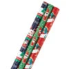 Hallmark Santa Fun 3-Pack Christmas Wrapping Paper Assortment, 120 Sq. Ft. -Hallmark Sales Store Santa Fun Hallmark Mahogany Christmas Wrapping Paper 5JXW1037 01
