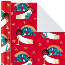 Hallmark Santa Fun 3-Pack Christmas Wrapping Paper Assortment, 120 Sq. Ft. -Hallmark Sales Store Santa Fun Hallmark Mahogany Christmas Wrapping Paper 5JXW1037 07