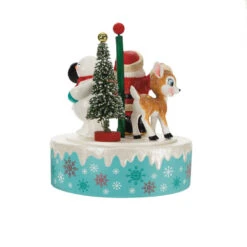 Hallmark Nostalgic Noel Ornament With Sound And Motion 13 Hallmark Nostalgic Noel Ornament With Sound And Motion -Hallmark Sales Store Santa Snowman Reindeer Spinning Keepsake Ornament 4499QGO2769 06