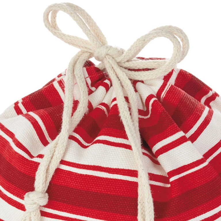 Hallmark 10" And 20" Santa And Stripes 2-Pack Fabric Christmas Gift Bags 8 Hallmark 10" And 20" Santa And Stripes 2-Pack Fabric Christmas Gift Bags - Image 6