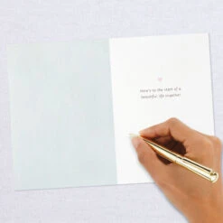 Hallmark Happily Ever After Quilled Paper Handmade Wedding Card 15 Hallmark Happily Ever After Quilled Paper Handmade Wedding Card -Hallmark Sales Store Script Letters Quilled Paper Handmade Wedding Card 1299LAD9615 06