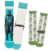 Hallmark Star Wars: The Mandalorian™ And Grogu™ Adult And Child Novelty Crew Socks, Set Of 2 1 Hallmark Star Wars: The Mandalorian™ And Grogu™ Adult And Child Novelty Crew Socks, Set Of 2 -Hallmark Sales Store Set of 2 Star Wars Mandalorian Outlaw and Kid Socks 1SHP2154 01
