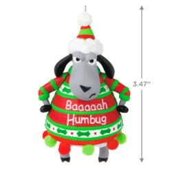 Hallmark Baaaaah Humbug! Ornament -Hallmark Sales Store Sheep in Baaaaah Humbug Sweater Keepsake Ornament 1799QGO2849 03