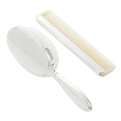 Hallmark Baby's First Hair Brush And Comb, Set Of 2 -Hallmark Sales Store Silver Baby Hair Brush and Comb 1BBY4730 03
