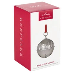 Hallmark Ring In The Season Metal Bell Ornament -Hallmark Sales Store Silver Jingle Bell Keepsake Ornament 2699QXR8139 04 1