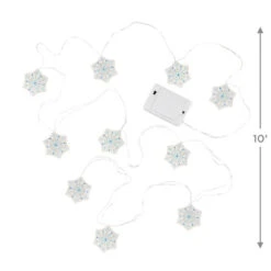 Hallmark Snowflake 10-Light Christmas String Lights, 10' 10 Hallmark Snowflake 10-Light Christmas String Lights, 10' -Hallmark Sales Store Snowflakes Keepsake Christmas Light String 1QSB6297 03