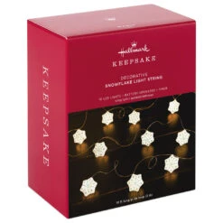 Hallmark Snowflake 10-Light Christmas String Lights, 10' 11 Hallmark Snowflake 10-Light Christmas String Lights, 10' -Hallmark Sales Store Snowflakes Keepsake Christmas Light String 1QSB6297 04
