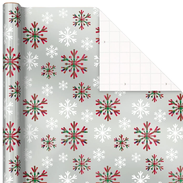 Hallmark Snow Merry 3-Pack Foil Christmas Wrapping Paper Assortment, 60 Sq. Ft. 7 Hallmark Snow Merry 3-Pack Foil Christmas Wrapping Paper Assortment, 60 Sq. Ft. - Image 5