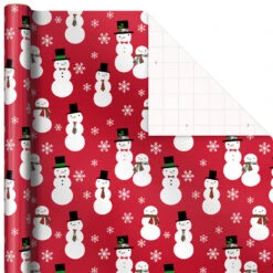 Hallmark Snow Merry 3-Pack Foil Christmas Wrapping Paper Assortment, 60 Sq. Ft. 14 Hallmark Snow Merry 3-Pack Foil Christmas Wrapping Paper Assortment, 60 Sq. Ft. -Hallmark Sales Store Snowmen and Plaid Foil Christmas Wrapping Paper 5JXW1061 06