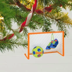 Hallmark Soccer Star 2023 Ornament 9 Hallmark Soccer Star 2023 Ornament -Hallmark Sales Store Soccer Goal Shoes and Ball Keepsake Ornament 1399QGO2689 02