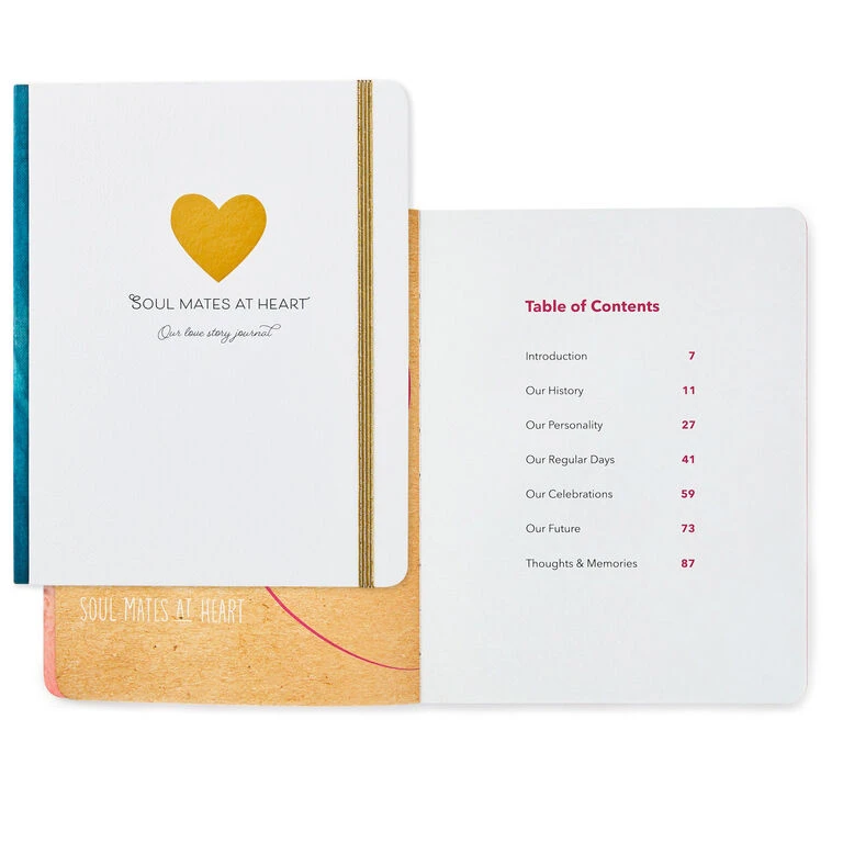 Hallmark Soul Mates At Heart: Our Love Story Prompted Journal 4 Hallmark Soul Mates At Heart: Our Love Story Prompted Journal - Image 2