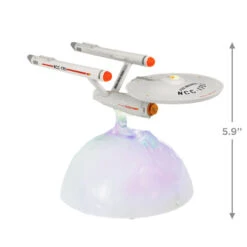 Hallmark Star Trek™ U.S.S. Enterprise NCC-1701 Tabletop Decoration With Light And Sound 8 Hallmark Star Trek™ U.S.S. Enterprise NCC-1701 Tabletop Decoration With Light And Sound -Hallmark Sales Store Star Trek Starship Enterprise Keepsake Decoration 1QFM3947 03