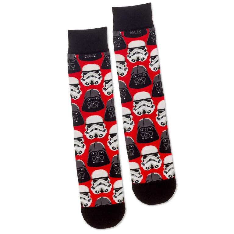 Hallmark Star Wars™ Darth Vader™ And Stormtrooper™ Helmet Novelty Crew Socks 4 Hallmark Star Wars™ Darth Vader™ And Stormtrooper™ Helmet Novelty Crew Socks - Image 2