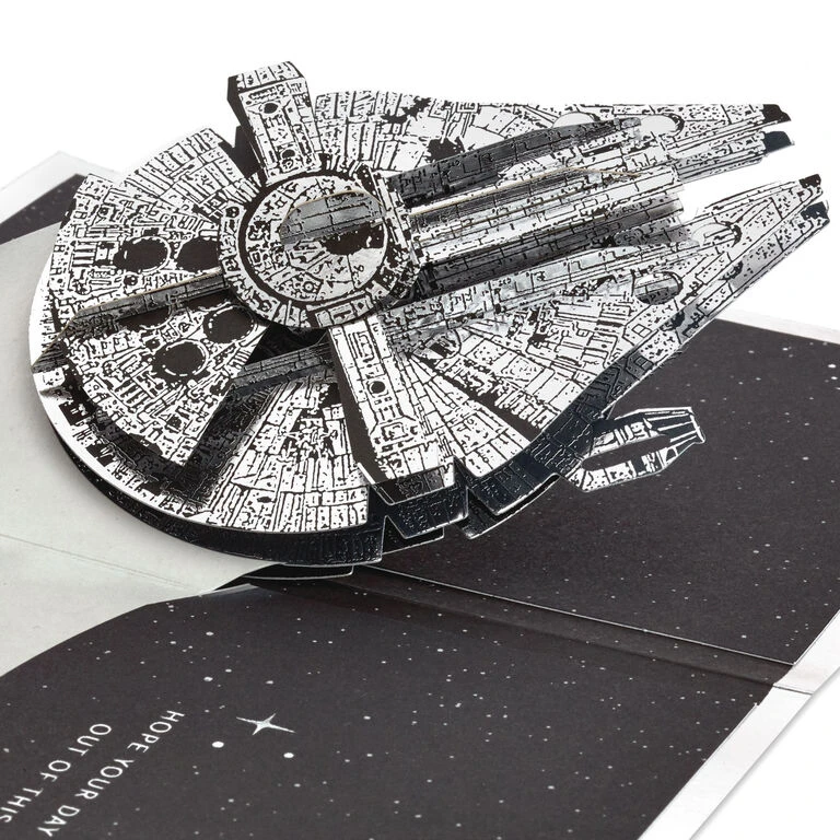 Hallmark Star Wars™ Millennium Falcon™ 3D Pop-Up Card 3 Hallmark Star Wars™ Millennium Falcon™ 3D Pop-Up Card