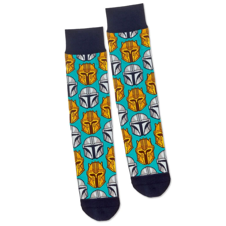 Hallmark Star Wars: The Mandalorian™ Helmet Novelty Crew Socks 4 Hallmark Star Wars: The Mandalorian™ Helmet Novelty Crew Socks - Image 2